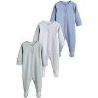 Next Schlafoverall 3er-Pack Babyschlafanzüge aus Baumwolle (3-tlg)