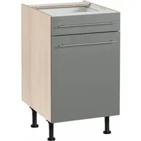 OPTIFIT Unterschrank Bern 50 cm breit, mit Tür und Schubkasten, höhenverstellbare Füße