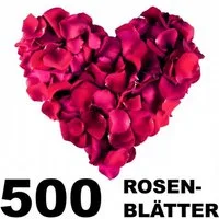 Kunstblume 500 Rosenblätter Rosenblüten Blütenblätter Hochzeit Deko weiß o. rot, Gravidus
