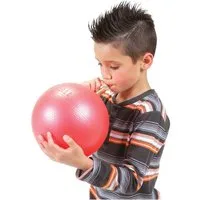 Gymnic Spielball Fitnessball Overball, Zufällige Farbauswahl (Rot, Gelb, Blau)