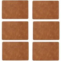 Zeller Present Platzset, (Set, 6-St), Kunstleder, 6-teilig, 30 x 42,5 cm