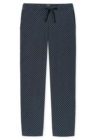SCHIESSER - Hose lang dunkelblau-gem. - Gr. - 38