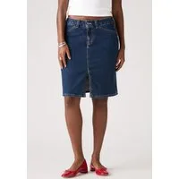 Levi's® Jeansrock LOW MIDI SKIRT ME mit Schlitz für mehr Bewegungsfreiheit