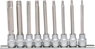KS Tools 3/8" Bit-Stecknuss-Satz Torx, lang, 9-tlg, T20-T60 - 911.1550