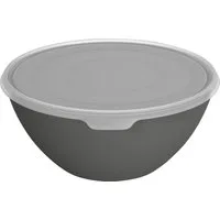 ROTHO Küchenorganizer-Set Rotho Schüssel + Deckel Caruba 8 L schwarz