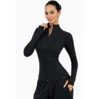 Smilodox Outdoorjacke Nexa, Trainingsjacke Damen, Slim Fit Jacke für Gym, Freizeit & Yoga Figurbetont, Stehkragen, Elastisches Material, Front-Zipper, Sport