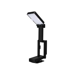 Elfeland 700mAh Rechargeable Foldable LED Clip-On Reading Light 3 Colors Adjustable Eye-Comfort Lighting Portable LED De