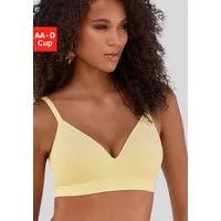 LASCANA Push-up-BH COMFY BRA ohne Bügel aus Baumwolle mit Struktur, bequemer BH