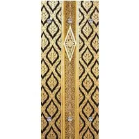 queence Wandgarderobe Thai Tempel - Gold - Garderobe aus hochwertigem Acrylglas (1 St), 50x120 cm - mit Edelstahlhaken