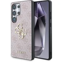 Guess Handyhülle GUESS Case Samsung Galaxy S25 Ultra Big Metal Logo Hülle Cover rosa