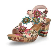 LAURA VITA Laura Vita Damen Sandalette beige multi Sandale