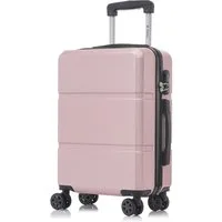 YONSLY Hartschalen-Trolley Hartschalen-Koffer Trolley Rollkoffer Zahlenschloss, Handgepäck, 4 Rollen, ABS-Hartschale, robuster Reisekoffer mit Teleskopgriff,46/55/66/76 cm