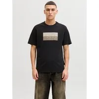 Jack & Jones Kurzarmshirt JCOFUSION DOTS PRINT TEE SS CREW SN Baumwolle, regular fit