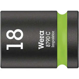 Wera 8790 C Impaktor Steckschlüsseleinsatz mit 1/2"-Antrieb Leuchtgrün - 05004575001