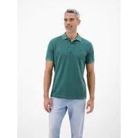 LERROS Poloshirt Poloshirt, unifarben aus gestreiftem Piqué-Gewebe