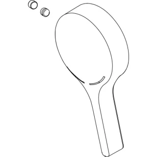 Ideal Standard Griffhebel mit Logo ISI MELANGE Bade, A962046AA Chrom