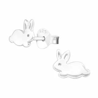 Kaninchen Ohrringe aus 925 Silber