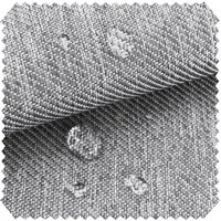 novely® Stoff OXFORD 350D Outdoor-Stoff Leinen-Look Mélange Polsterstoff, Wasserabweisend, Outdoor, Meterware, 1lfm