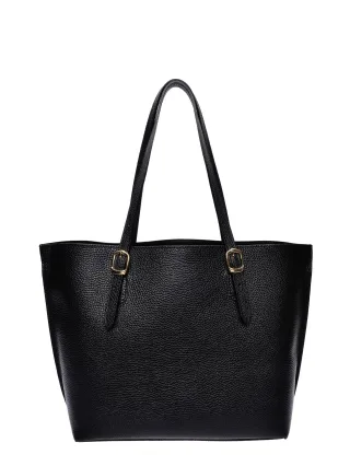 Isabella Rhea Schwarz Rindsledertasche