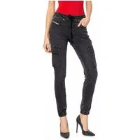Diesel Slim-fit-Jeans Diesel Damen JoggJeans D-Ursy 09J75 Slim Fit Jogger Denim Cargotaschen