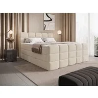 wonello Boxspringbett Carenzo, Samt Doppelbett mit Bettkasten, wahlweise mit wonello premium Topper