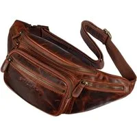 STILORD Bauchtasche "Caspar" Gürteltasche Leder Groß