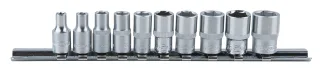 KS Tools 1/4" Sechskant-Stecknuss-Satz, 10-tlg 4-13mm - 917.0620
