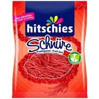 hitschies Süßigkeit, Hitschies Erdbeer Schnüre fruchtige Schnüre mit Erdbeergeschmack 125g