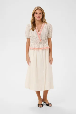Kurzarm-Bluse RevelinaSZ Kurzarm-Bluse Fitted