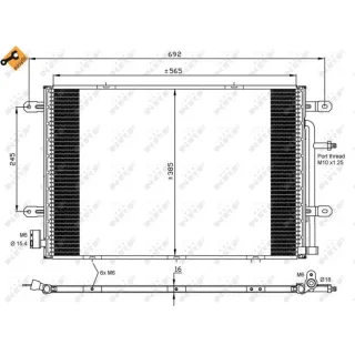 NRF Klimakondensator Audi A4 B6 B7