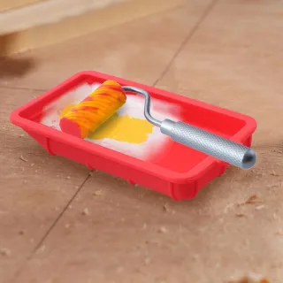Woodworking Glue Applicator Set Silicone Brush Roller Paint Tray Precise Glue Spreader Easy Cleaning Compact Design for