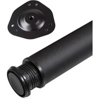 SO-TECH® Tischbein Ø 76 / 80 mm, belastbar bis 75 kg pro Stück, H: 71cm, Stahl, schwarz, höhenverstellbar bis 32mm, 1x