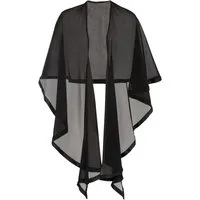 bonprix Schal, leicht durchscheinend, lässiger Überwurf, Poncho-Schal, Stola