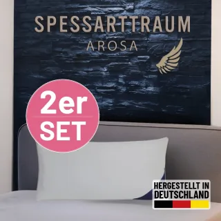 SPESSARTTRAUM 3-Kammer-Kopfkissen "Arosa Sparset" 1 Stk. tlg. Kissen 40x80, 80x80 cm & weitere Größen