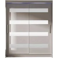 MIRJAN24 Kleiderschrank Westa XIII (mit Spiegel, Kleiderstange, Schiebetüren, Einlegeboden) Schlafzimmerschrank, Garderobenschrank, 2-türig