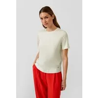 s.Oliver Kurzarmshirt T-Shirt T-Shirt aus merzerisierter Baumwolle im Relaxed Fit