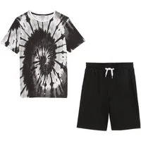 bonprix T-Shirt (Set, 2-tlg) Regular Fit, Kurzarm, aus Baumwolle, im 2-teiligen Set