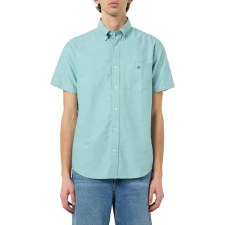 Gant - "Classic" Button-Down-Hemd für Herren, Oxford-Stil, kurzärmlig (Grün)