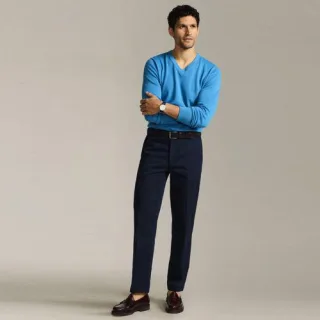 Bügelleichte Chinos mit Komfortbund, Herren, size: regular, Schwarz, Baumwolle, by Lands' End