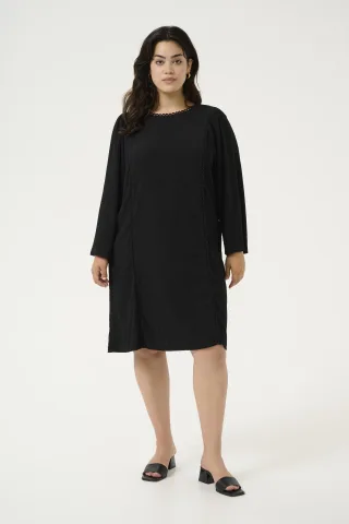 Jerseykleid A-shape black