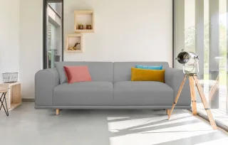 OTTO home 3-Sitzer "Maroon" in skandinavischem Design, mit losen Kissen