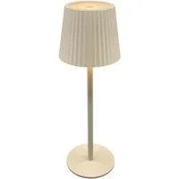 Coen Bakker Deco BV LED Tischleuchte Portable Light, LED, warmweiß, kaltweiß, neutralweiß, aufladbar außen sand USB touch geriffelt 9x27,5cm