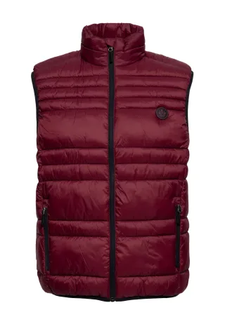 Oklahoma Herren Steppweste bordeaux