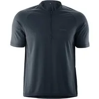 Gonso Radtrikot SITIVO Jersey Blue M Herren Fahrradtrikot mit Rückentasche, Half-Zip Trikot, Loose Fit