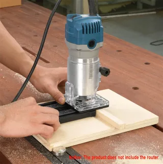 GANWEI Multifunctional Woodworking Edge Trimmer Auxiliary Tool Adjustable Slotting Circle Milling Flat Tenon Positioning