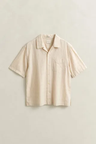 GANT - Kariertes Hemd creamed white - Gr. - M