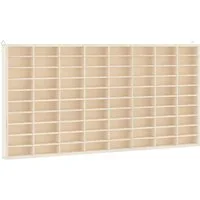 vidaXL Regal Sammlervitrine aus Holz mit 80 Fächern 80x4,5x40,5cm, 1-tlg.