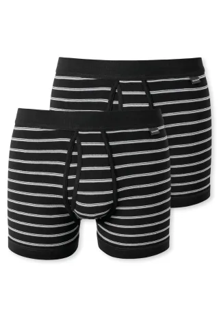 SCHIESSER - 2PACK Hose kurz schwarz - Gr. - 5