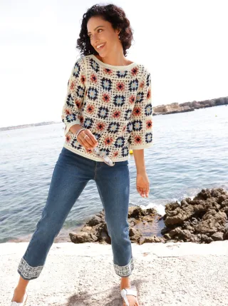 Inspirationen 3/4 Arm-Pullover "Pullover"