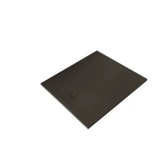 KLUDI-TERRA Duschwanne 100 x 120 H3 cm Abflussabdeckung inklusive Mattschwarz 08DW1739